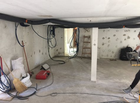 Aménagement SPA au sous-sol / Photos avant